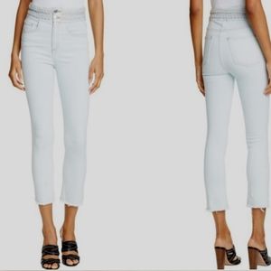 Veronica Beard Carley 11inch high rise kick flare Braided Waistband size 25/0